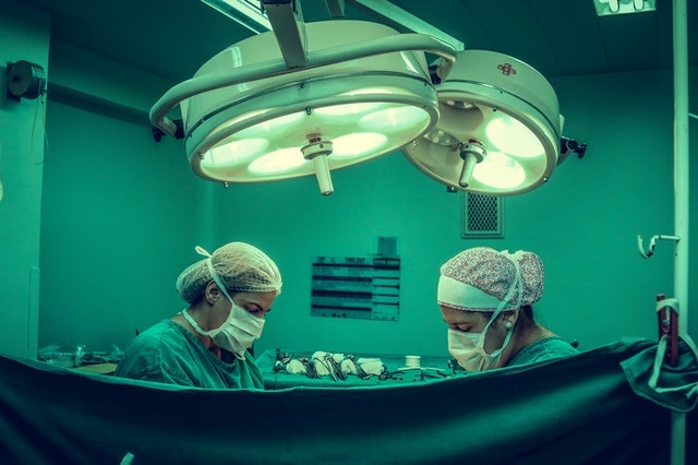 Two doctors in surgery