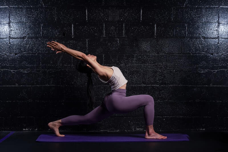  Woman doing yoga