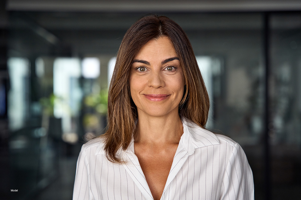 Mature woman smiling