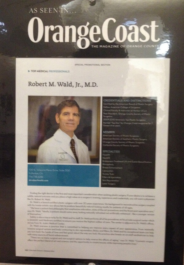 Orange Coast Magazine Top Medical Professional