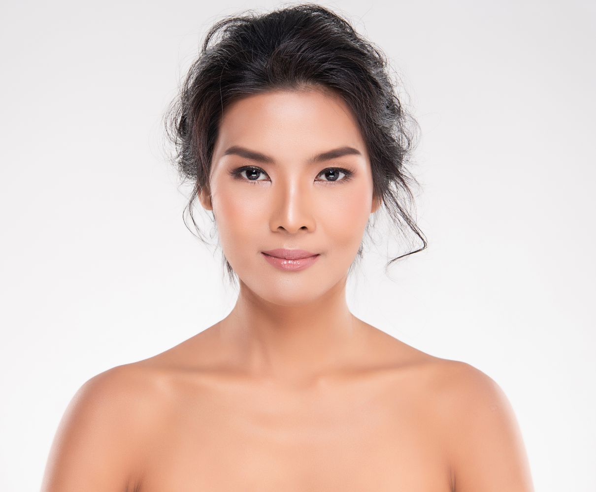 Mature Woman with her hair pulled back